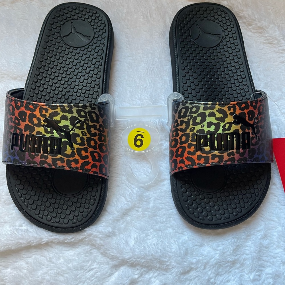 NWT Puma Women 9 cool cat bright Leo BX - Black tomato fuchsia blue - Picture 3 of 3